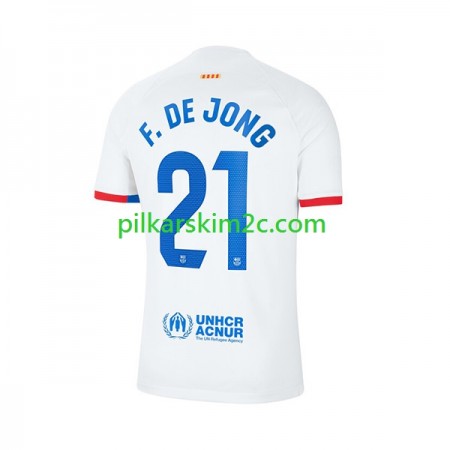 Koszulka FC Barcelona Frenkie de Jong 21 Precz 2023/24 Koszulki Piłkarskie